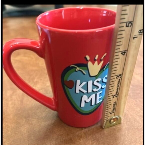 Set Of 3 Colorful Ceramic Mugs: Love Is Love Sock It To Me Kiss Me - Picture 15 of 15